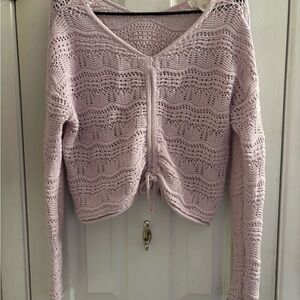 Lavender Knit Women's Sweater